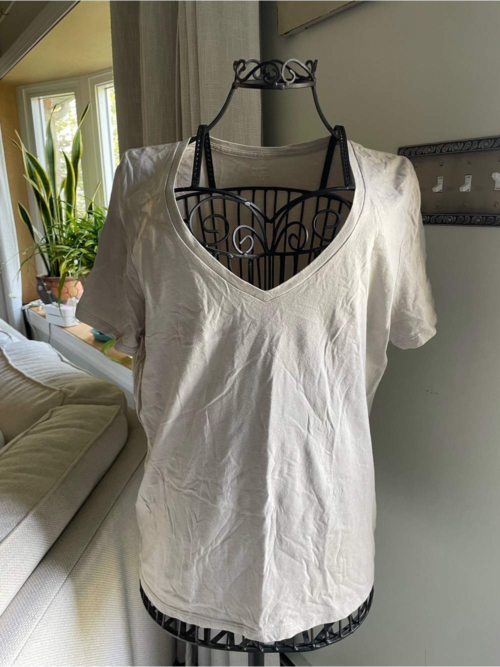 Sonoma White V-Neck Short Sleeve Tee
